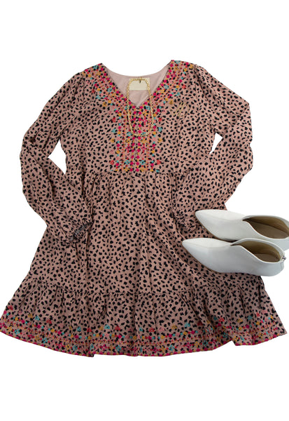 3/4 V-Neck Piko in Wine