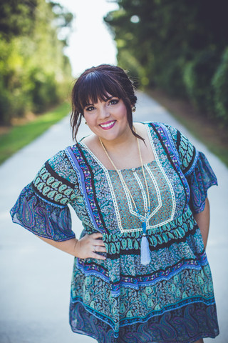 PLUS SIZE: Boho Summer Dress in Blue